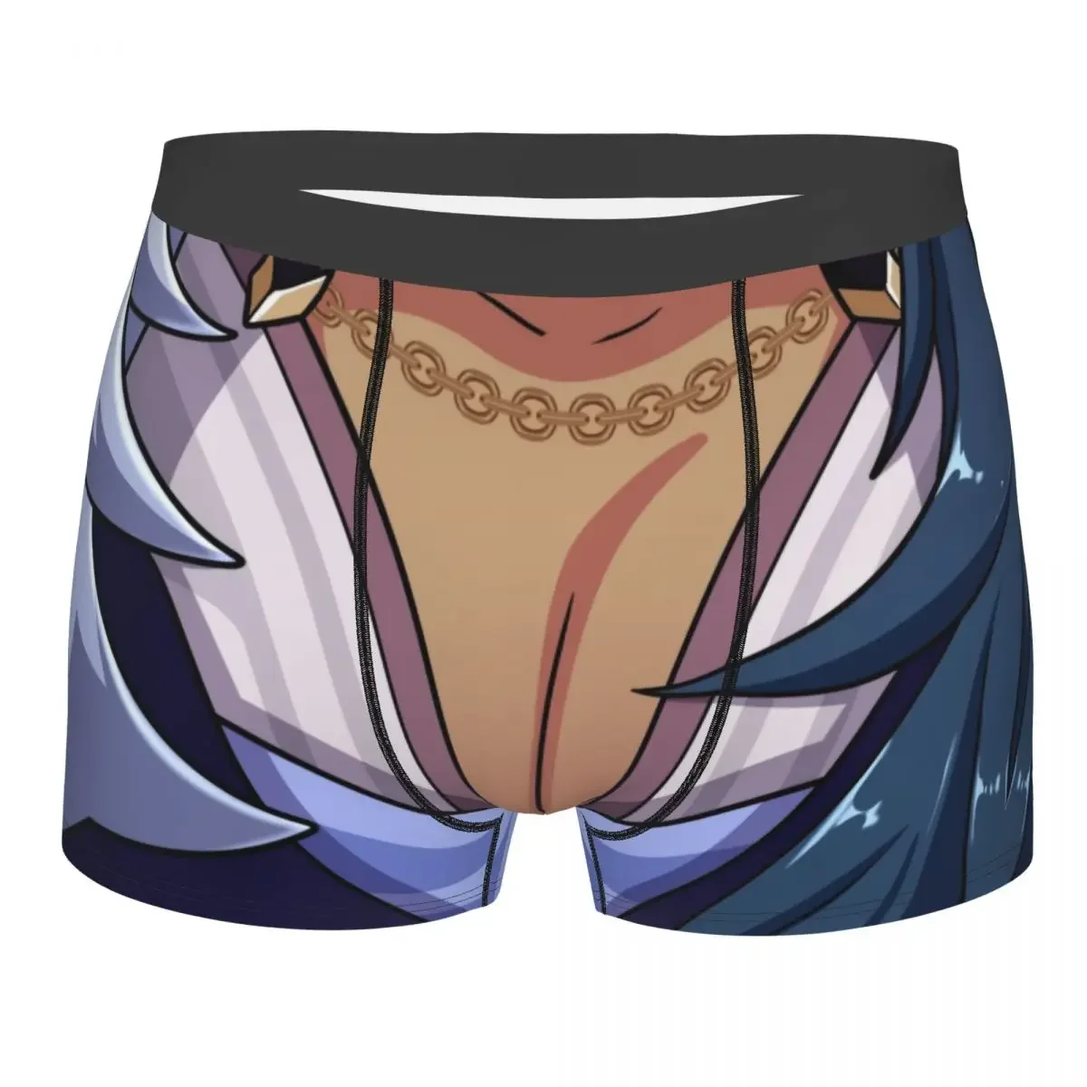 Genshin Impact Kaeya Tiddies Underwear Men Sexy Print Customized Anime Game Boxer Briefs Shorts Panties Breathbale Underpants