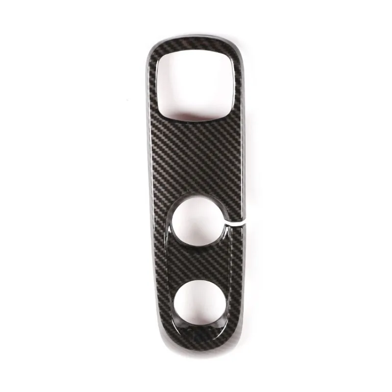 Fit For Smart Fortwo 451 2009 2010 2011 2012 2013 2014 2015 Carbon Fiber Texture Car Center Console Gear Panel Cover Trim Decor