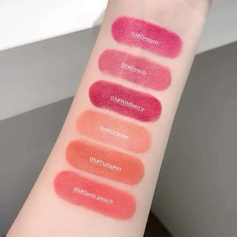 Água luz blush vara maquiagem 2 em 1 fosco rosto blush creme natural rouge leve duradouro rosa laranja iluminar bochecha matiz