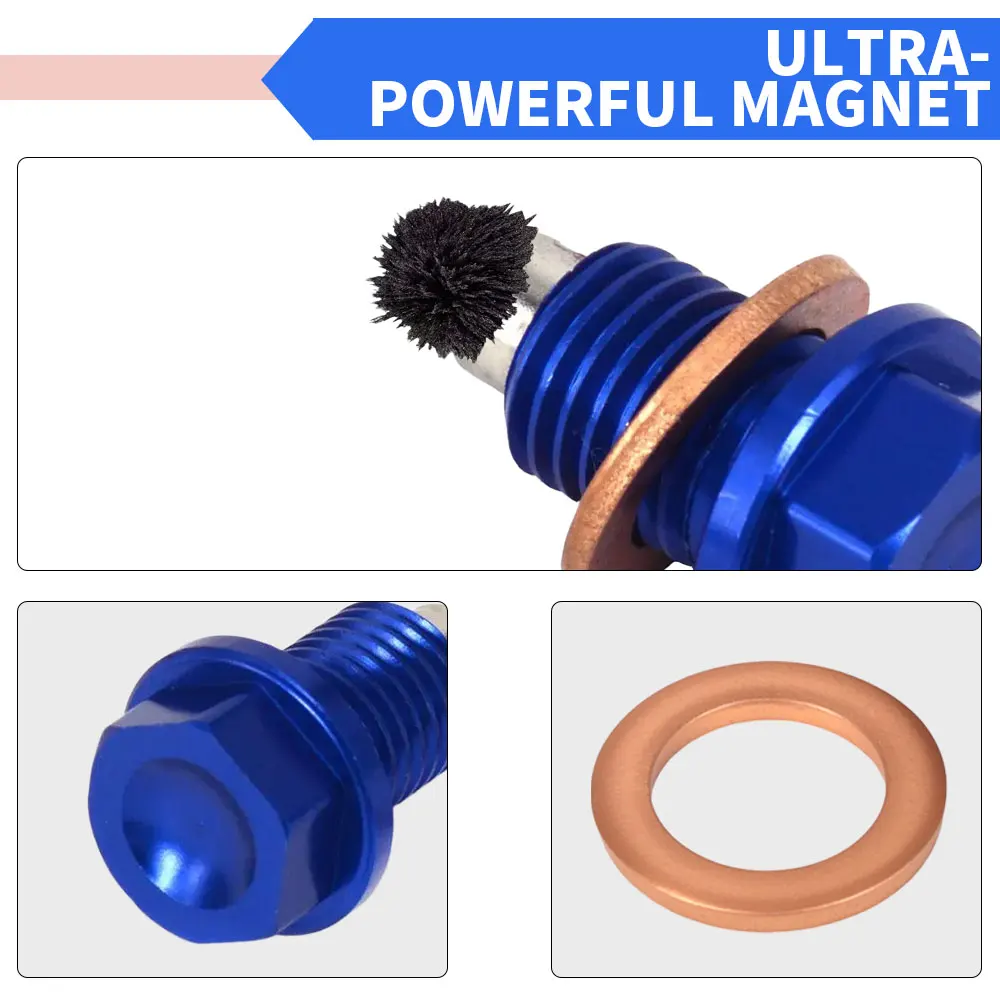 Motorcycle CNC M10*1.25 Billet Magnetic Frame Oil Drain Plug Bolt For YAMAHA YZ125 YZ250F YZ450F YZ250FX WR250F WR450F JFG