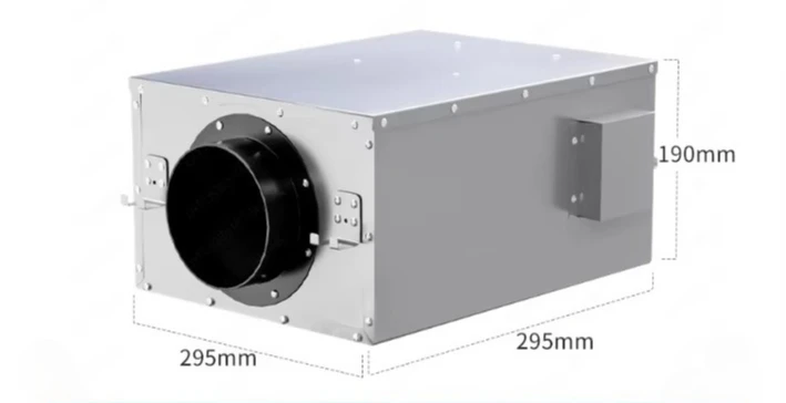 Exhaust Fan Ventilation Fan Thick One-way Flow Blower New Air System Purification Filter New Fan