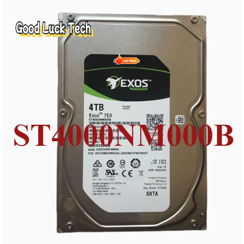 

For Seag-ate 4TB ST4000NM000B Galaxy Enterprise 4T SATA 7200 RPM NAS Mechanical Hard Disk Vertical 4TB