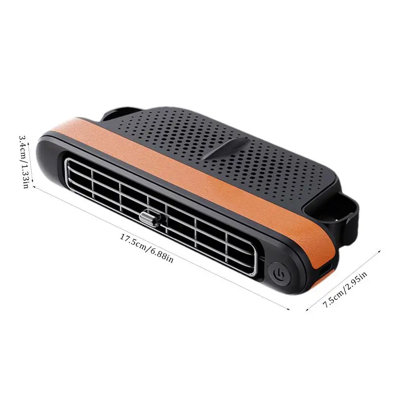 Ventilador eléctrico para asiento trasero de coche, herramienta de refrigeración con USB, 3 velocidades ajustables, accesorios para automóvil