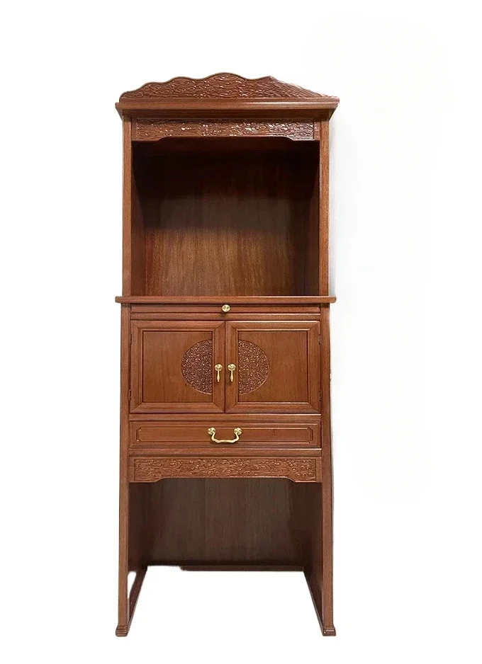

Solid wood God of Wealth Cabinet Household Shrine Standing Cabinet New Chinese Guanyin Bodhisattva Buddha Cabinet
