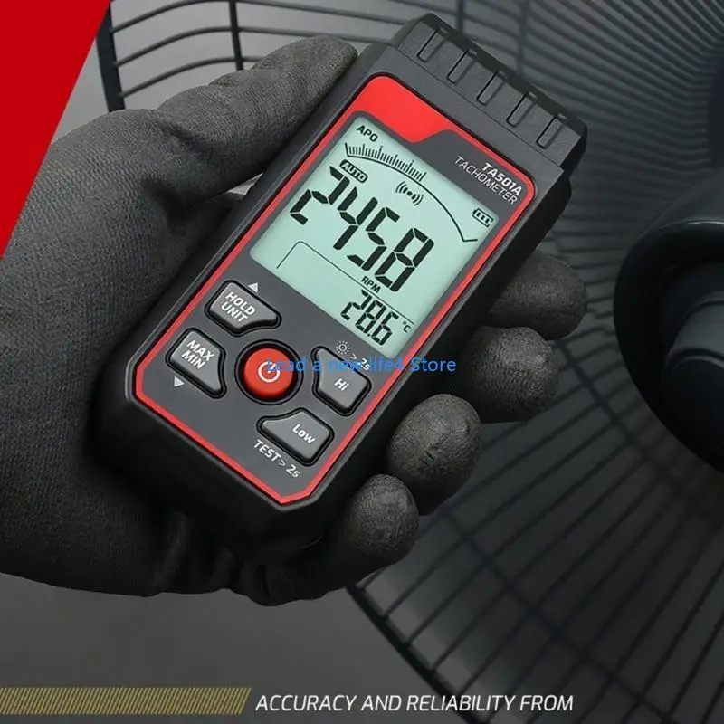 

Y55E Tachometer Non-Contact Tester Meter Digital Display Handheld for Motor WheelsCar