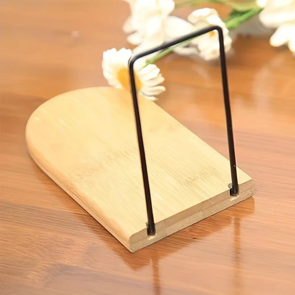 1 PC Nature Wooden Bookends Desktop Organizer Office Home Bookend Book Ends Stand Holder Shelf Bookrack Desk Supplies