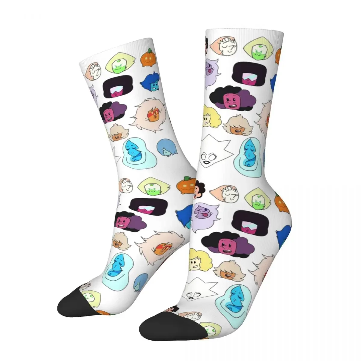 Steven Universe Heads Socks Harajuku High Quality Stockings All Season Long Socks Accessories for Man's Woman's Gifts