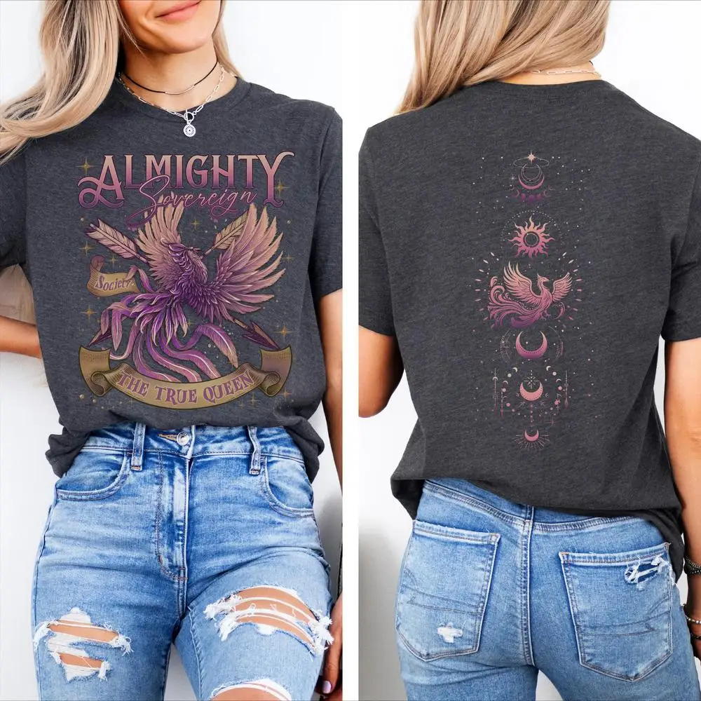 

Women Cotton T Shirt Almighty shirt Funny Sweatshirt Streetwear Printed Graphic Tee Shirt Short Sleeve Fashion Crop Tops