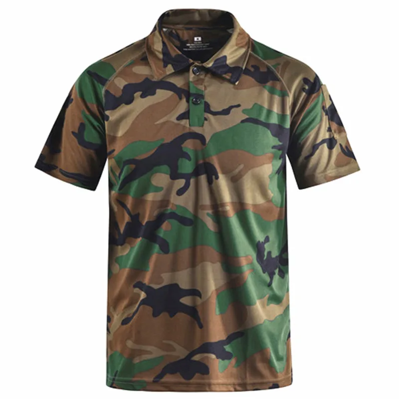 New Men\'s Shirts Tactical Camouflage Polo Shirt Summer Casual Clothing With Patches Typhon Multicam Fast Dry