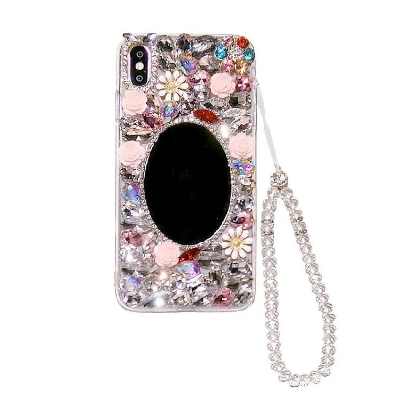 

Shiny Diamond Soft Phone Case, Varicolored Mirror Diamond, Mobile Cover for Samsung S24 S21 S22 23Ultra Note20