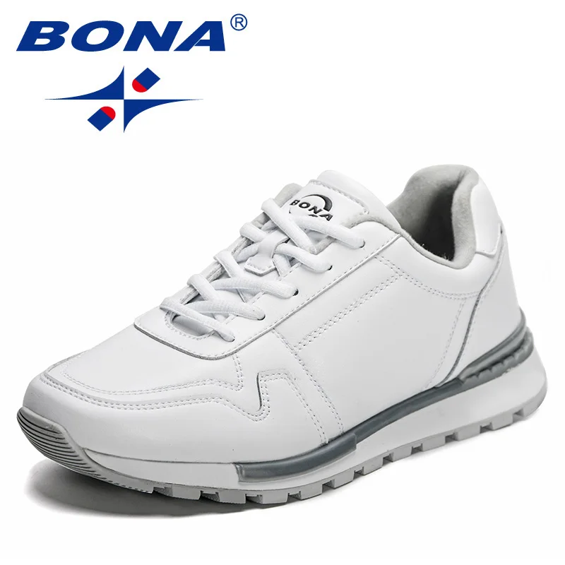 BONA 2023 New Designers Casual Shoes Trendy Sneakers Men Italian Breathable Leisure Shoes Man Non-slip Footwear Vulcanized Shoes