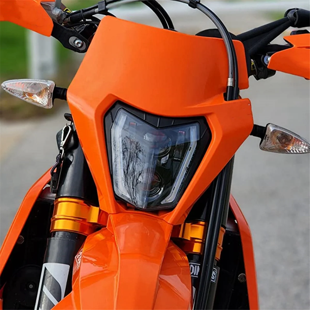 

ABAN Dirt Bike LED Headlight with High Low Beam for Motorcycle EXC 300 XC XCF XCW XCFW SX SXF 125 250 300 350 450 500