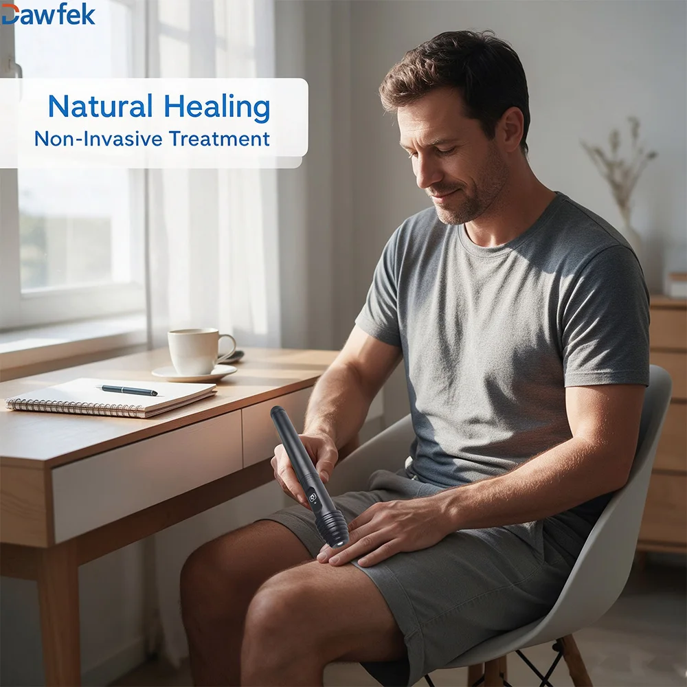 Dawfek 808nm PBM Low Level Cold Laser Pen 1 Diodes 200mW for Ankle Sprain Inflammation Reduction Sports Injury Rehabilitation