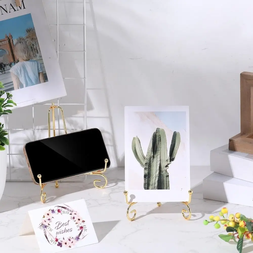 Durable Foldable Plate Stands Iron Solid Metal Easel Rack 4 6 8 10 12inch Display Stand Vinyl Table Top Display