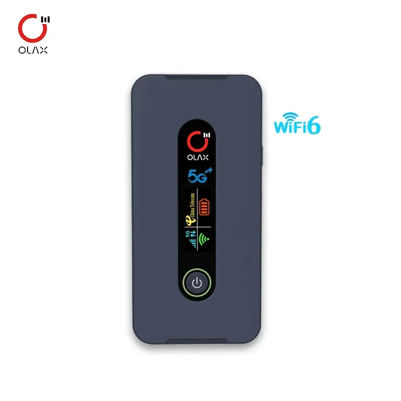 2025 Olax MF650 جهاز توجيه لاسلكي محمول 8000Mah بطارية 5g دونغل بطاقة Sim Wifi-6 5G موبايل واي فاي جيب صغير CPE