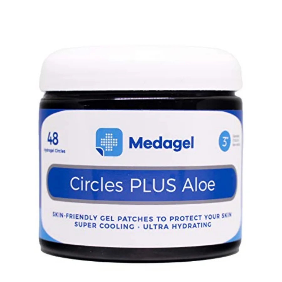 

Circles Plus Aloe Hydrogel Pads Instant Cooling and Soothing Relief for Nursing Pain, Blisters, Bug Bites, Minor Burns and Chaf