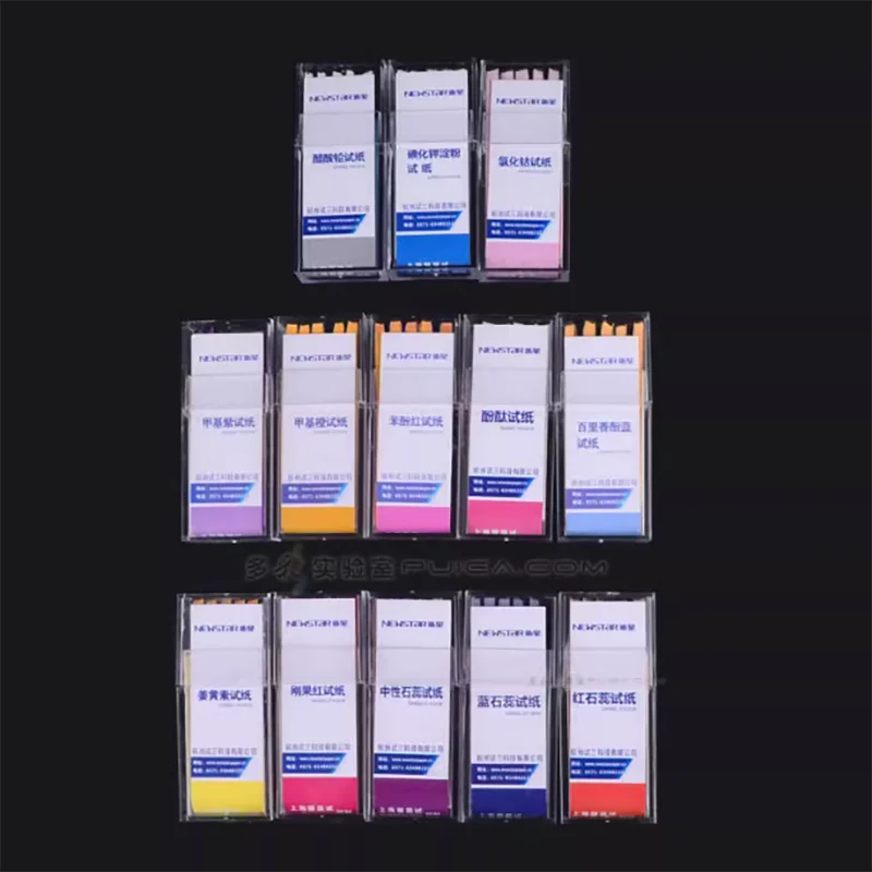 Cobalt chloride test strips for rapid moisture measurement 100 sheets/box