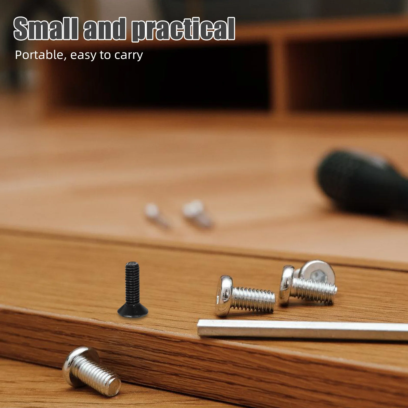 

50Pcs Countersunk Socket Screws Flat Head Hexagon Machine Screws for Furniture Assembly Wood Metal Projects Multi-Purpose Carbon