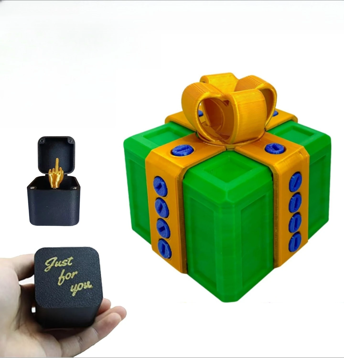 هدايا مضحكة للرجال، هدايا عيد الميلاد على شكل فيل أبيض للبالغين، صندوق هدايا مزحة مكتبي لعيد الميلاد، هدية ملتوي واسعة #3