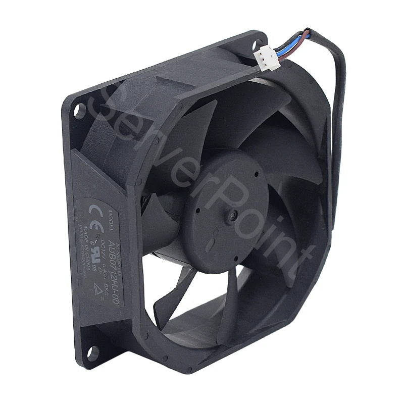 New For Delta AUB0712HJ-00 BKC DC12V 0.4A 3 Lines 70*70*25MM 7CM Projector Cooling Fan