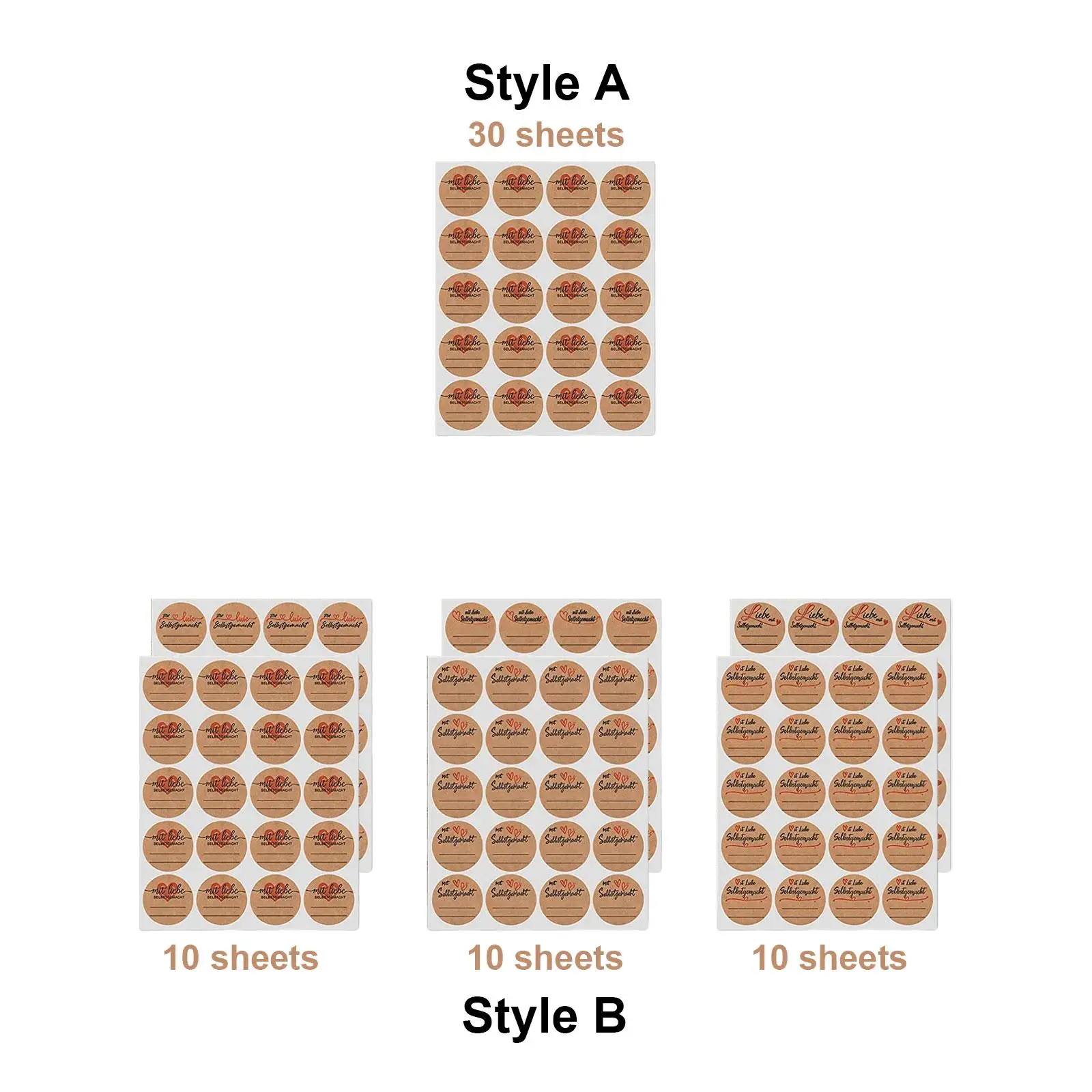 600 قطعة تسميات جرة تسميات الزخرفية هدية صندوق التسمية ملصق للحرف اليدوية العلامات الحاضر بطاقات عيد الحب بوتيكات سكرابوكينغ #3