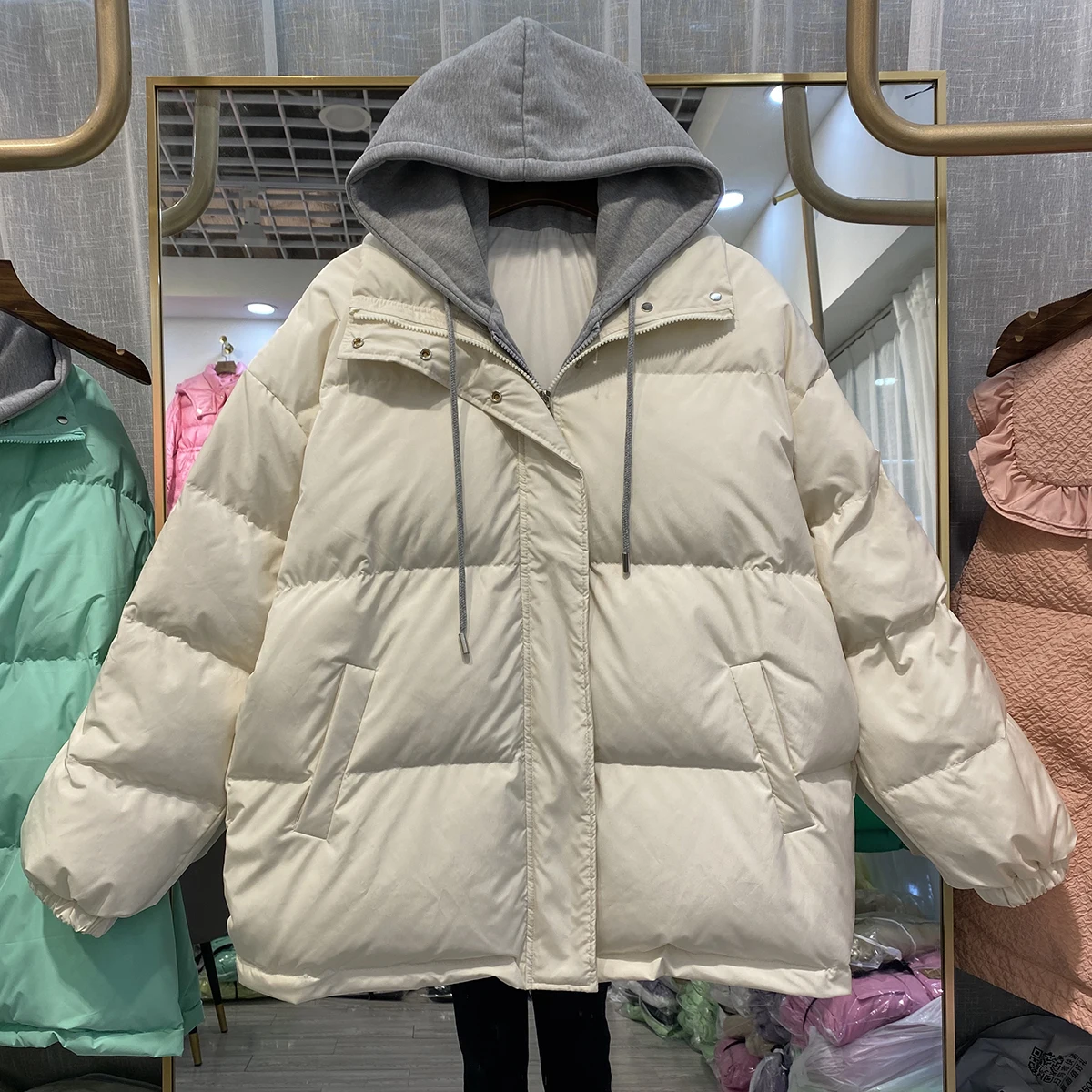 2022 Winter Jackets Women Down Jacket New Casual Style White Duck Down Jacket Autumn Winter Coats And Parkas Female Outwear