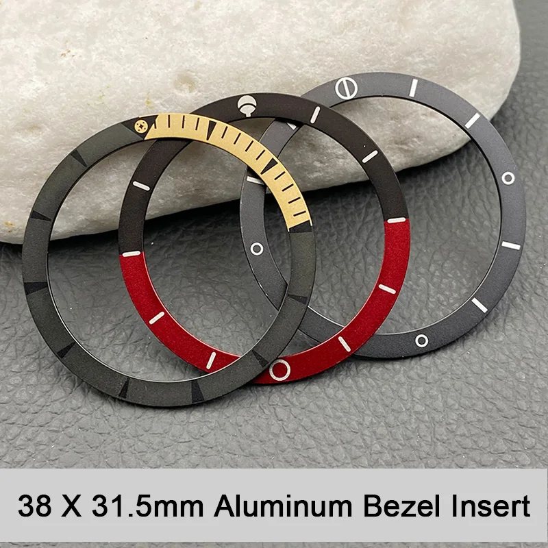 

Mod 38X31.5mm Aluminum Flat Watch Bezel Insert Fits TFits The SKX007 SKX009 Or The Same Size Diving Watches Case Replace