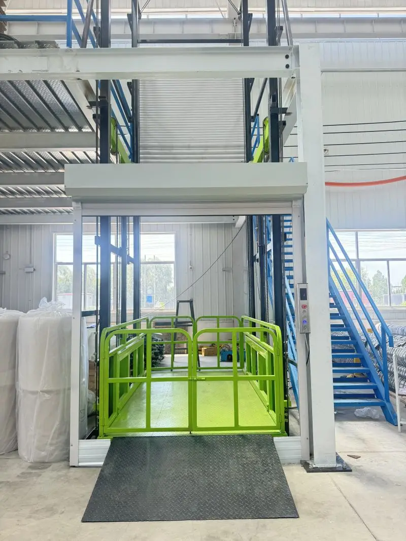 Cargo Lift Freight Elevator Can Weigh Two Tons Remote Control for Easy Operation Safe and Convenient