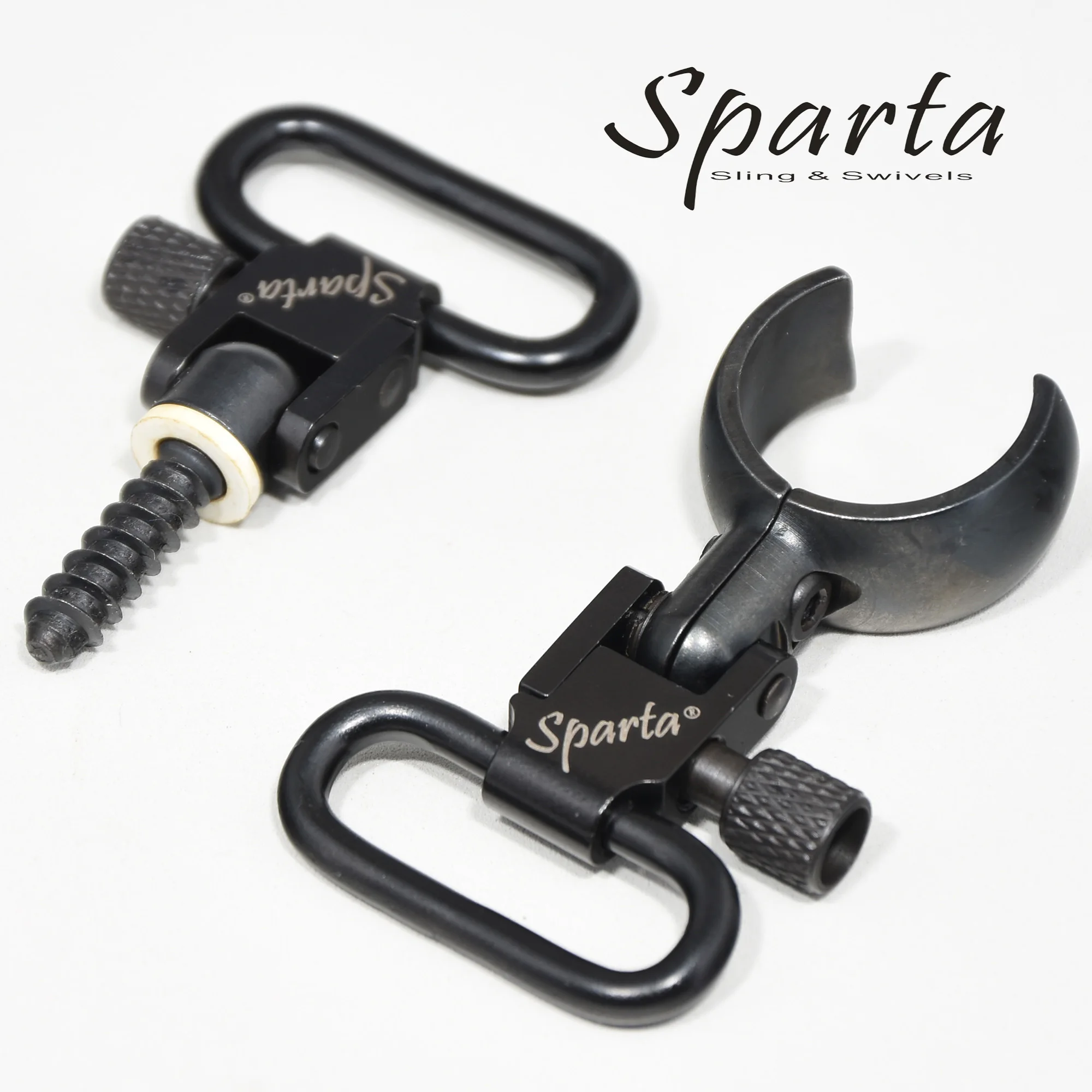 Sparta Quick Detachable 1-Inch Sling Swivels with Shoulder Strap - .420