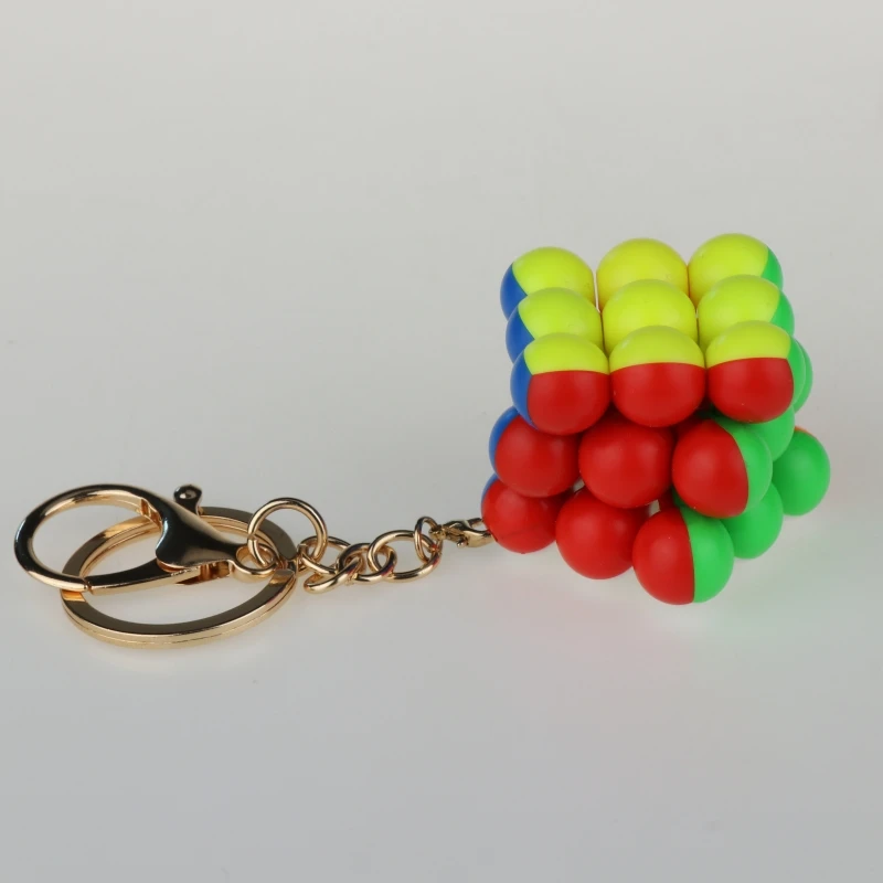 Yongjun YJ Mini Bead Cubes Aangepast speelgoed Plastic ABS Magische kubussen met sleutelhanger