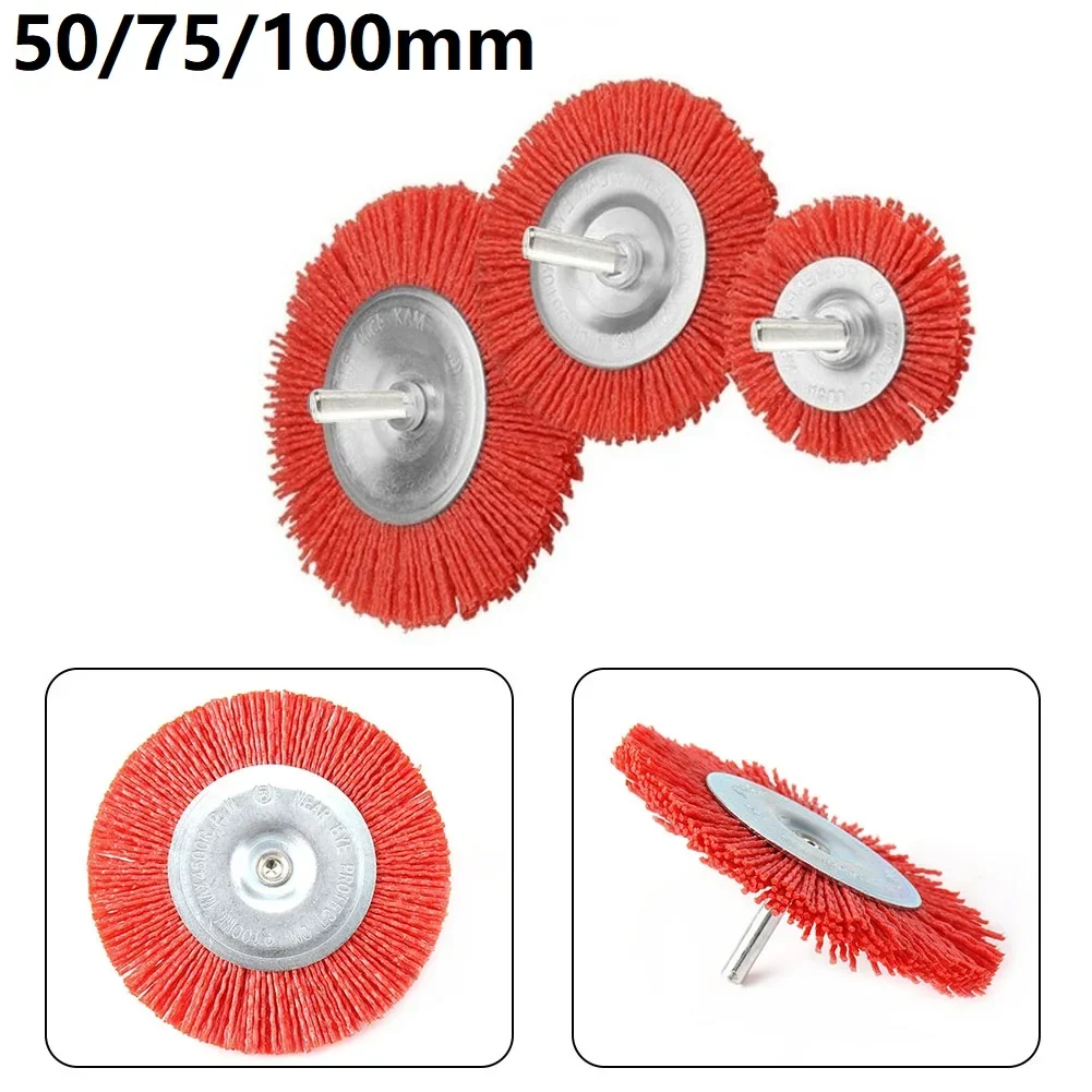 

Nylon Cup Brush Abrasive Wire Wheel Rotary Tool Polishing Deburring 50/75/100mm Paints Removal Cleaning Sanding Woodwork