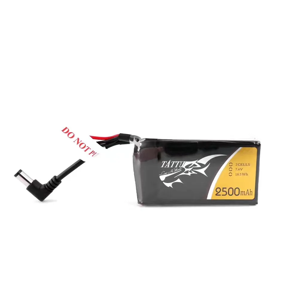 TATTU FPV 2500mah 7.4V 2S FPV Video Glasses Battery DC3.5mm