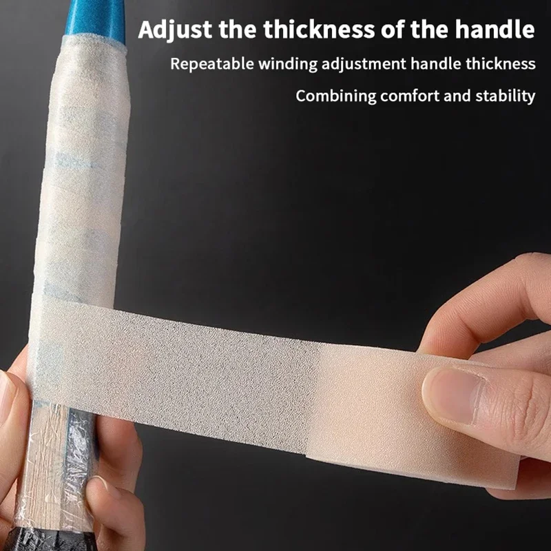 

2/1 рулон PU Губка Теннисная ракетка Badmintion Overgrip Амортизирующая пленка + 2/1 рулонная базовая пленка Ручка Мембранная демпфирующая ручка Кожа