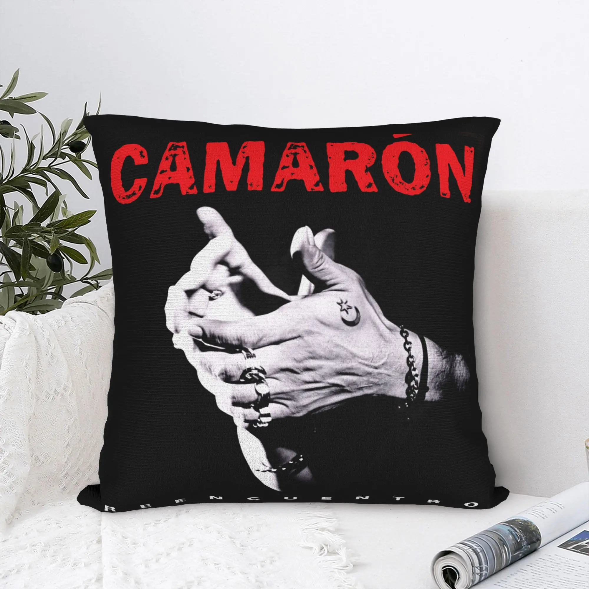 غطاء وسادة الفلامنكو من Camarons De La Isla غطاء وسادة مريح كيس وسادة مضحك لطيف لتزيين المنزل والأريكة