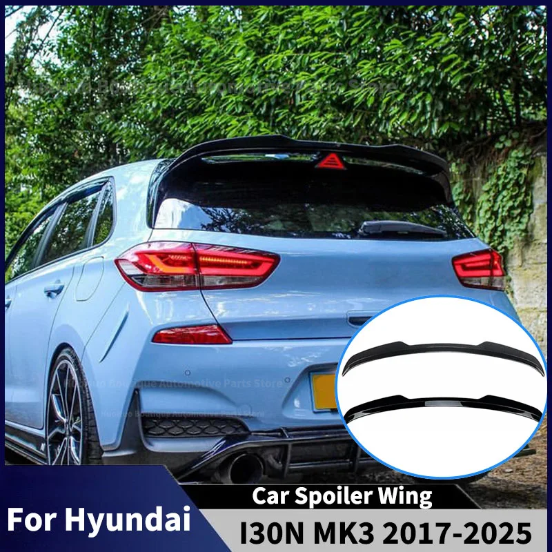 Alerón Trasero para Hyundai I30N MK3 Hatchback 2017-2025, Alerón de Techo, Difusor, Alerón Fijo, Aleta Trasera Tuning