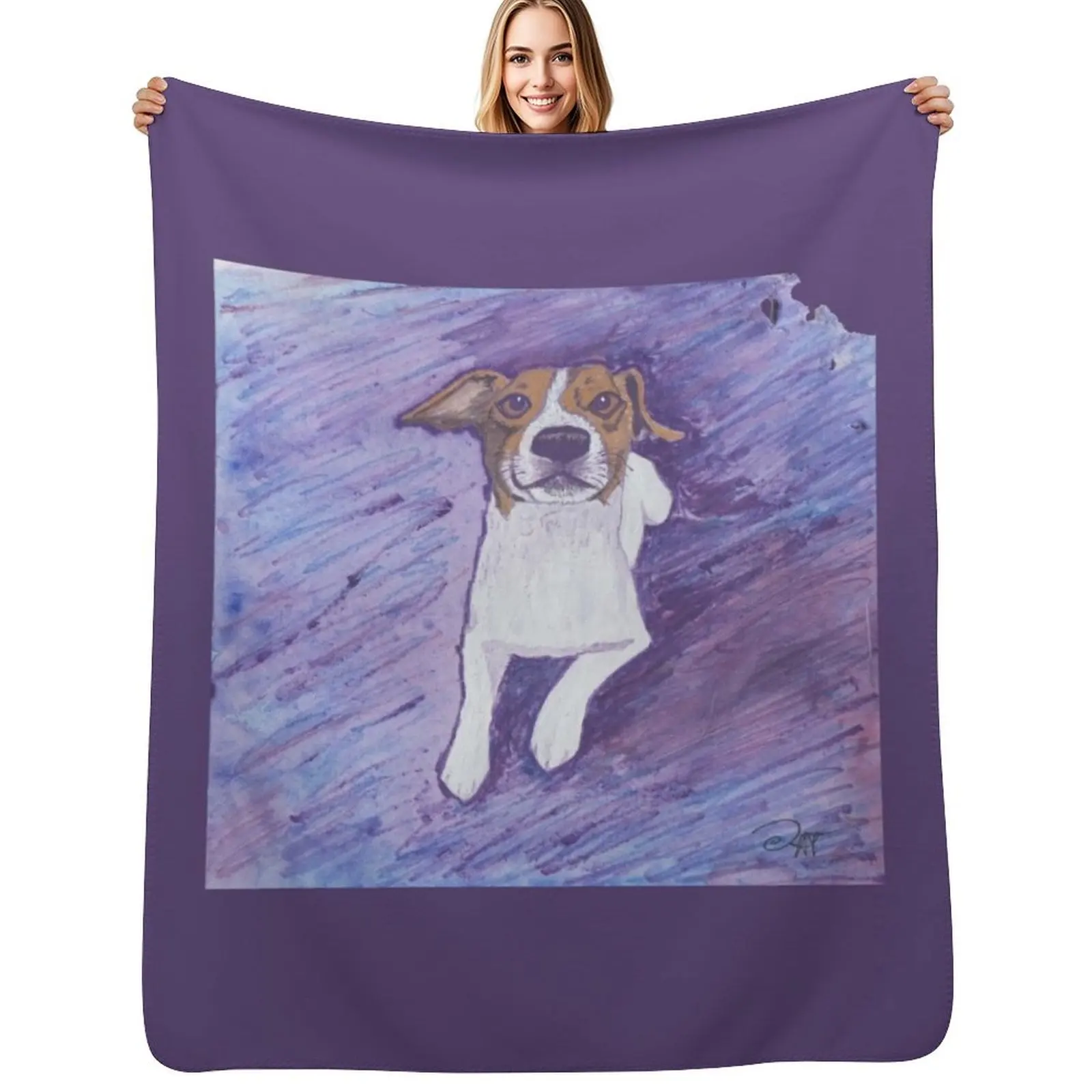 CJ the Jack Russel Terrier Throw Blanket Summer Cool Breathable Blanket for Sleeping