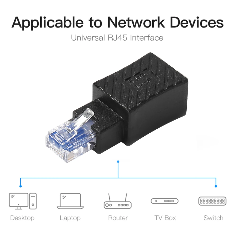 90 درجة RJ45 محول إيثرنت محول الشبكة موسع متعدد زاوية المقرنة تمديد كابلات الموصلات محول