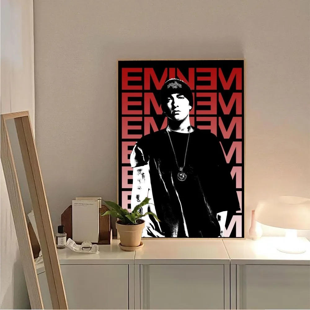 Eminem 8 Mile Hip Hop Rapper Singer Poster Poster Kraft Club Bar Paper Vintage Poster Wall Art Painting Bedroom Study Stickers