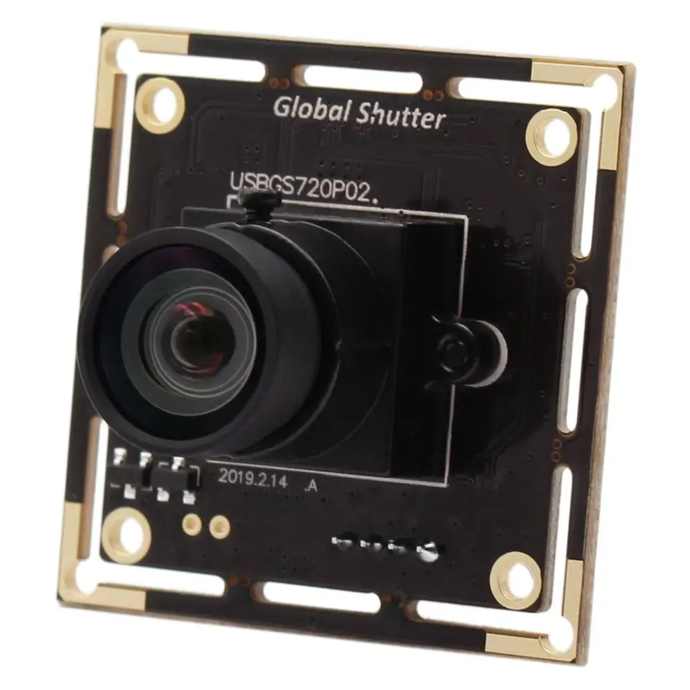 

ELP Global Shutter USB Camera Module 1MP High Frame Rate 720P 60fps Webcam HD Snap without shadow Monochrome Camera for scanner