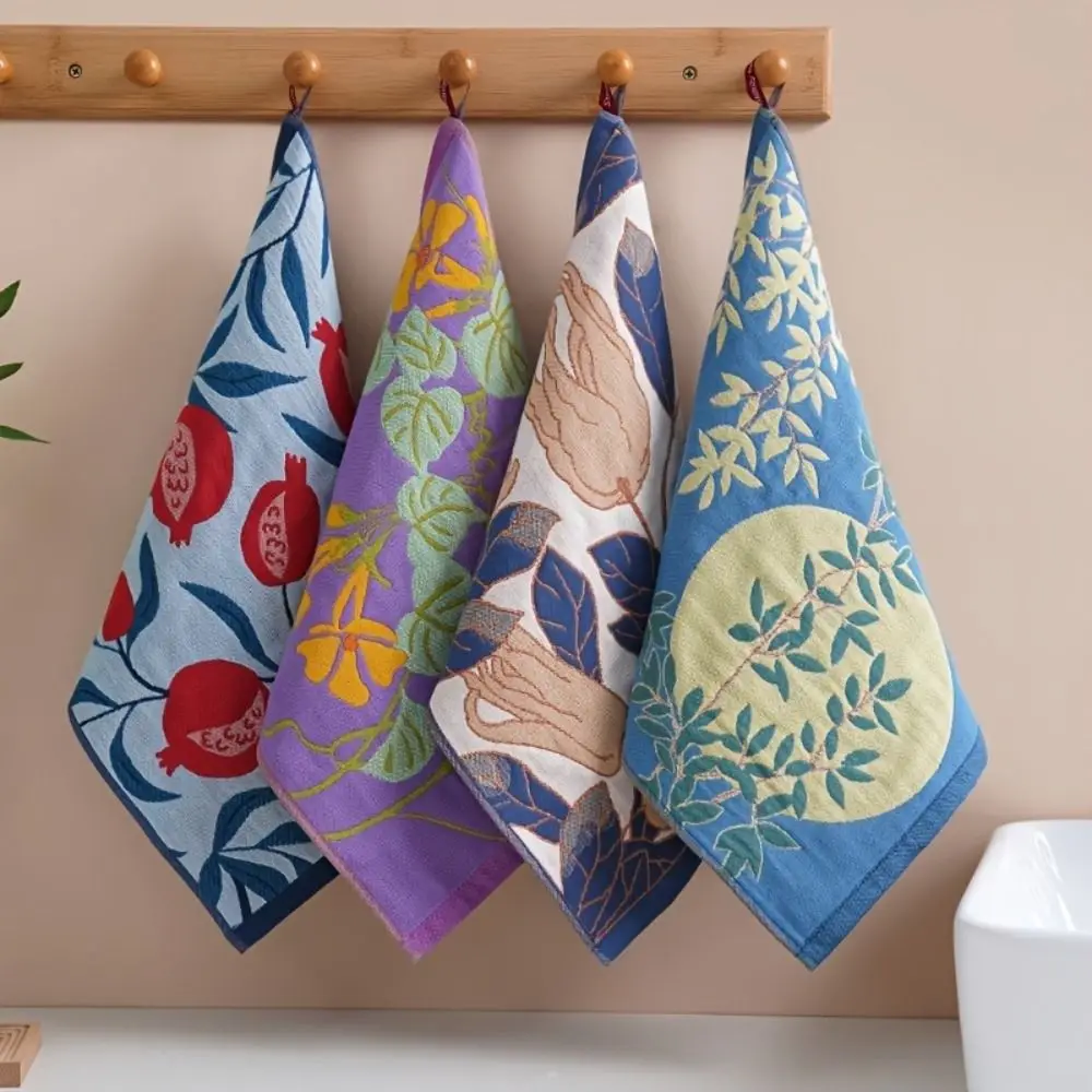 New 34x40cm Large Hand Towel 4Layer Cotton Gauze Quick Dry Kitchen Towel Decorative Pure Cotton Dish Cloth Home Restaurant