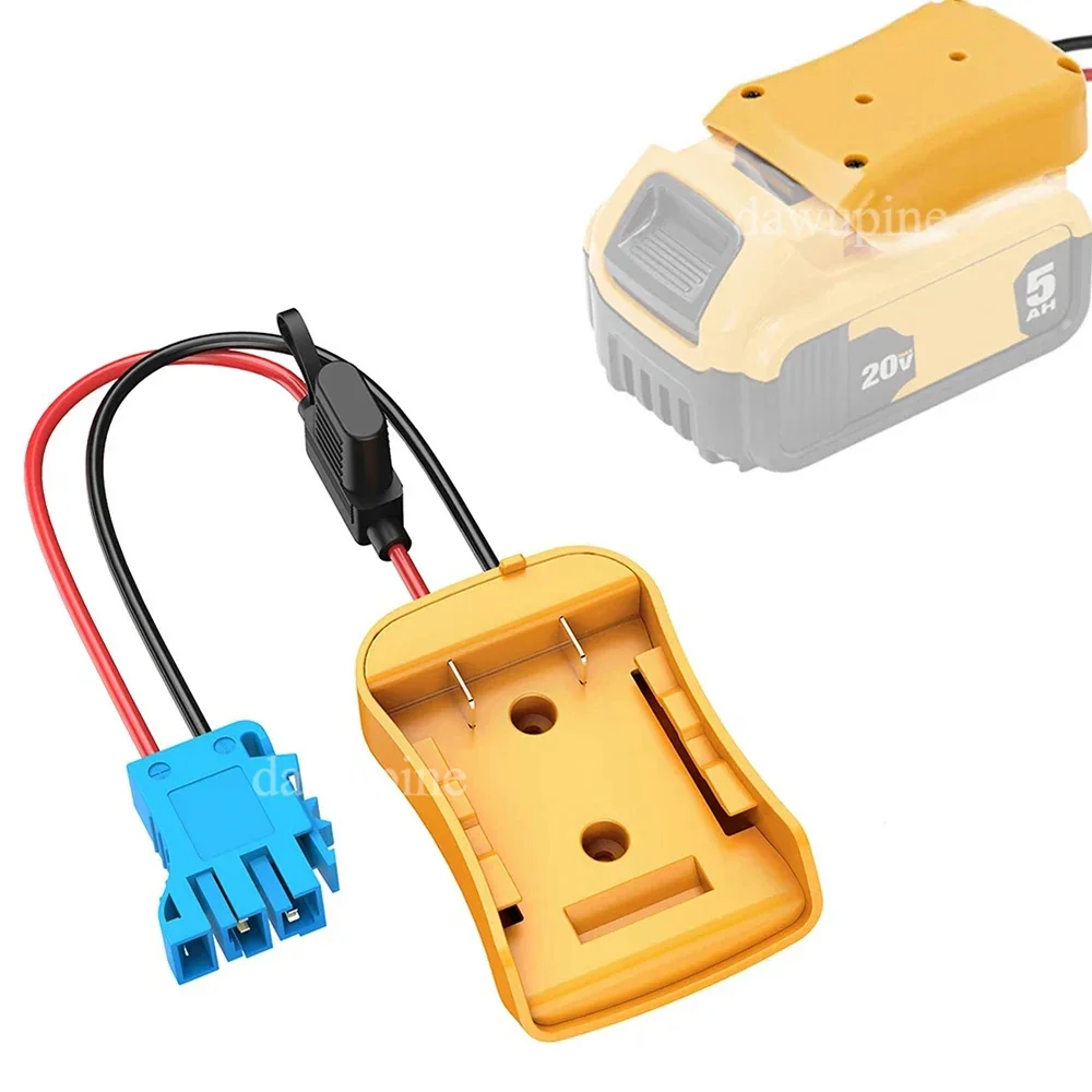 Wire Harness Connector for Peg-Perego Ride-on Toys Power Wheels DIY Adapter for Makita for Milwaukee for Dewalt 18V 20V Battery