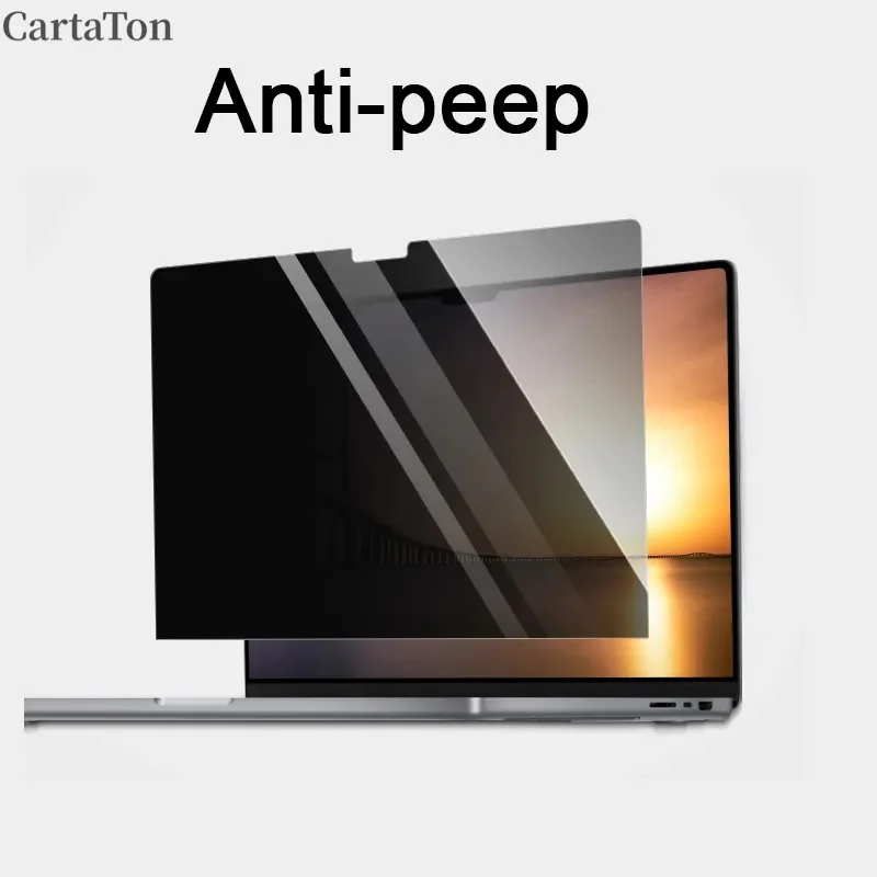 Anti-peeping Screen Protector For Macbook Air M3 13 15 Inch 2024 Pro 14 16 M1 M2 Anti-spy Anti-glare Matte Film Privacy Filter