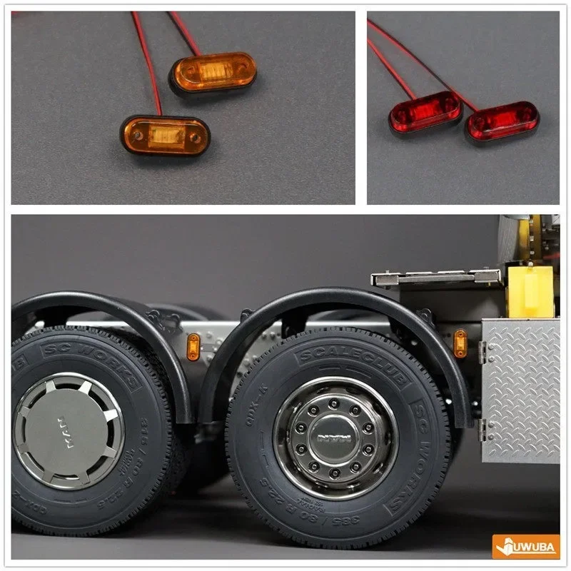 LED 3V Position Light The Width/Warning Lamp for 1/14 Tamiya RC Truck Tipper  Car