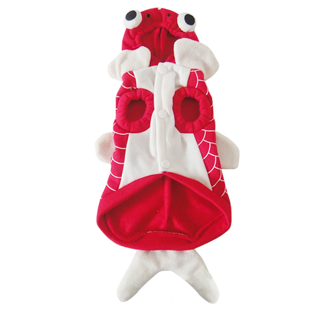 

Goldfish Transformation Outfit Cosplay Halloween Costume Cat Clothes Dog Doctor Uniform Pet