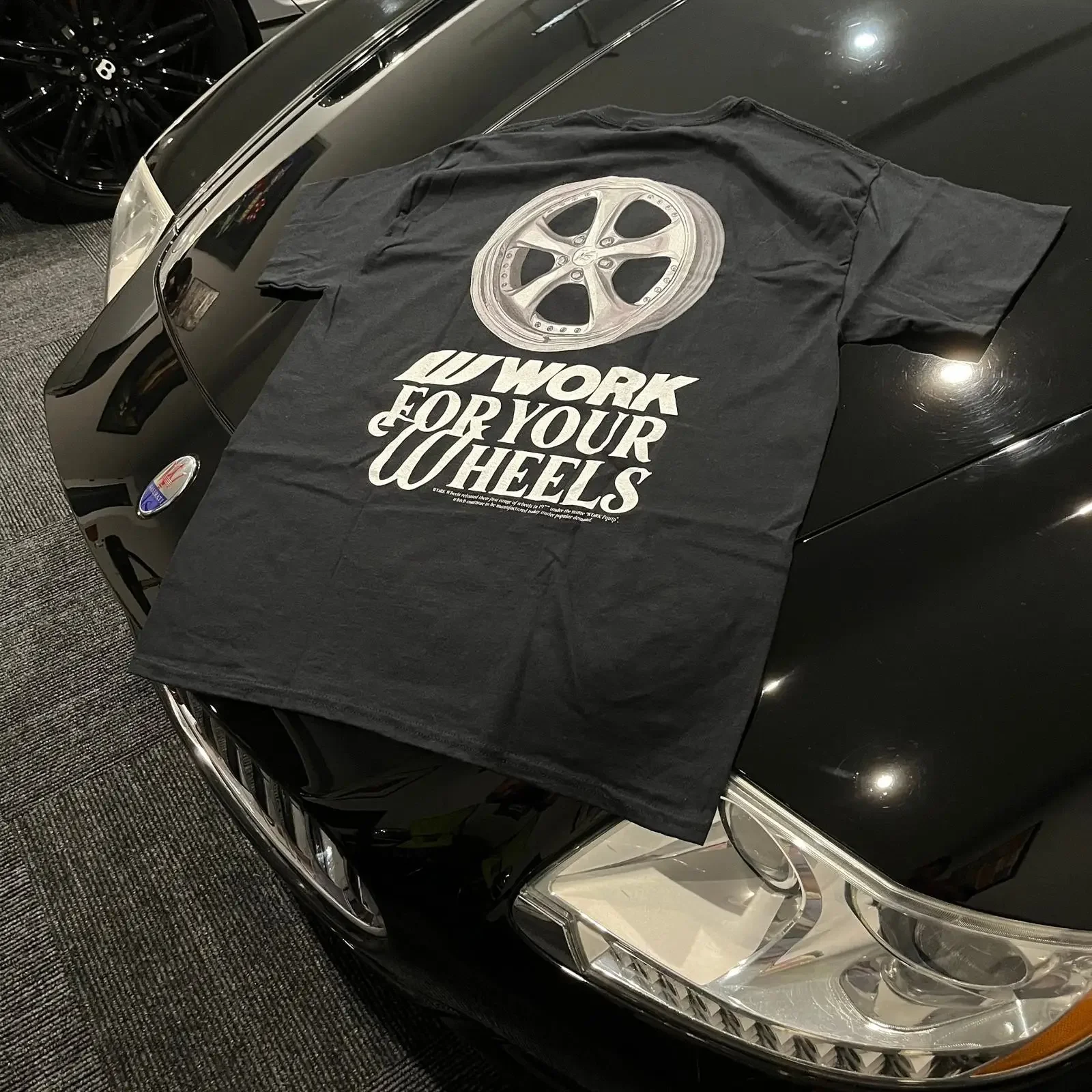 Work Wheels VSKF T Shirt JDM Drift Car EnthusiasT vintage Washed Versatile Slightly Top For Everyday Wear fashion streetwear
