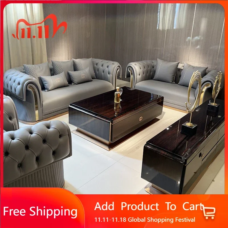 New Arrival Living Room Sofas Super Modern Lounge Floor Sofa Italian Designer Canape Salon De Luxe Apartment Furniture