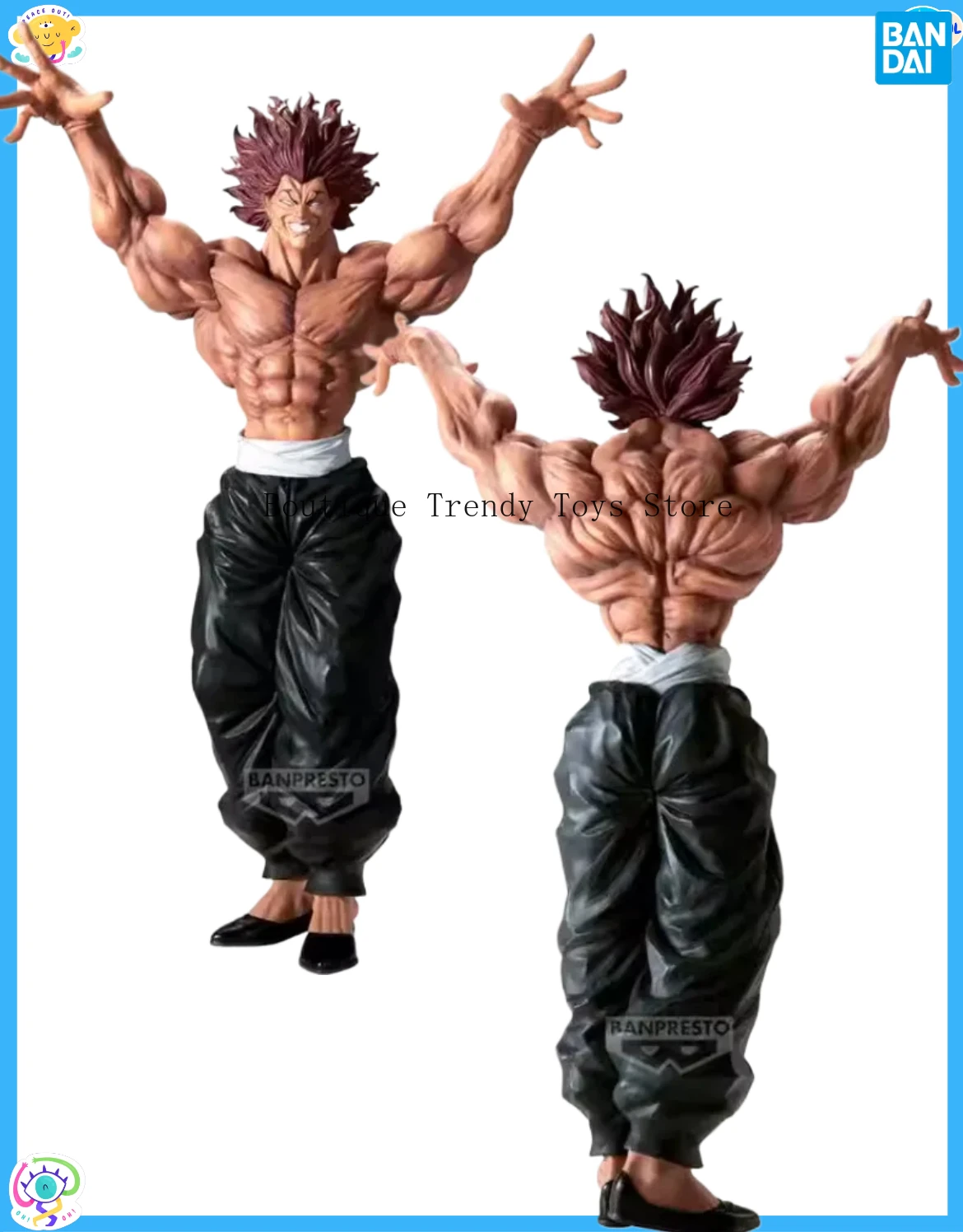 

Bandai Original Banpresto Anime Baki Grandista GROS Hanma Yujiro PVC Action Figure Collectible Model Toy Gifts