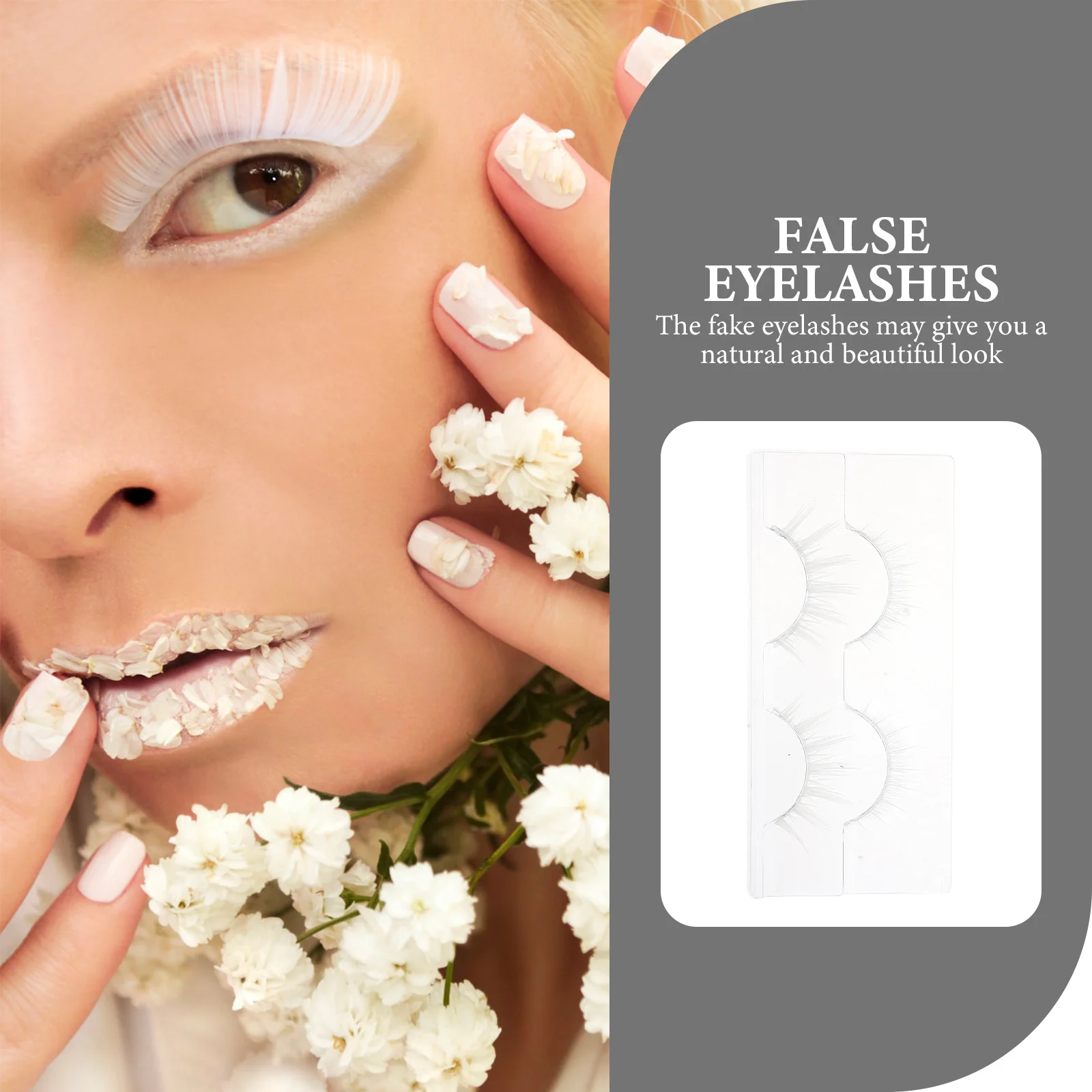 2Pairs Premium Faux Wimpers Natuurlijke Look Vrouwen Nep Wimpers Party Make Valse Wimpers Eye Beauty Supplies Wimpers