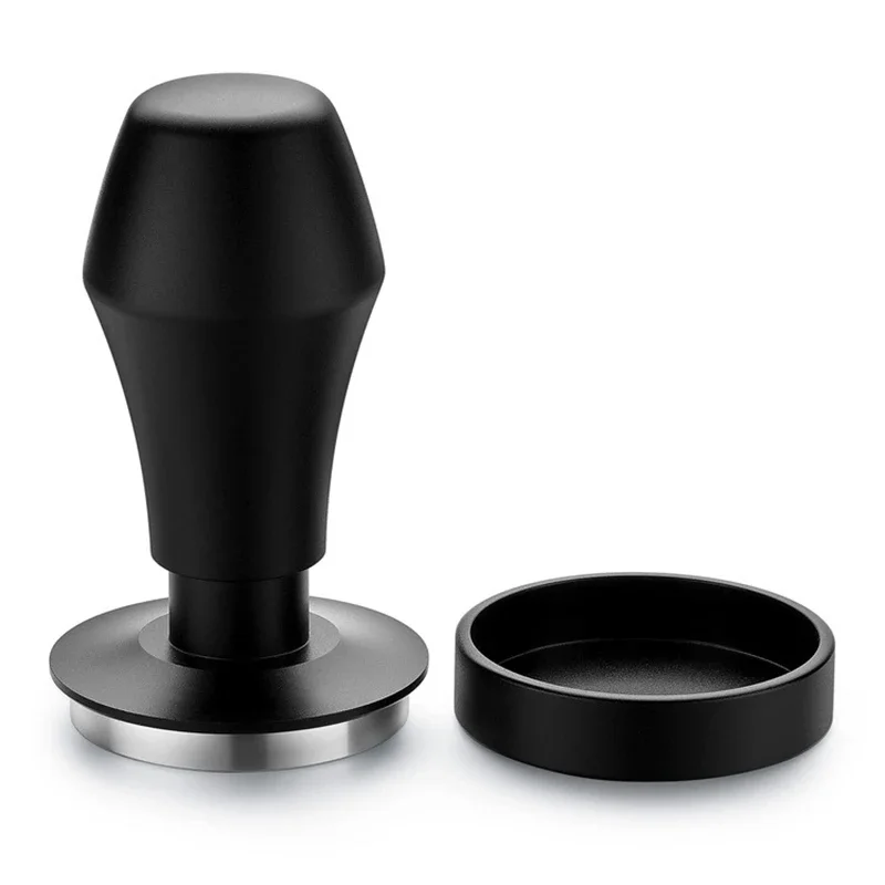 Coffee Tamper 53.3mm,Spring-loaded Tamper,Barista Espresso Tamper with Replacement Springs - Anodized Aluminum Handle and Stand