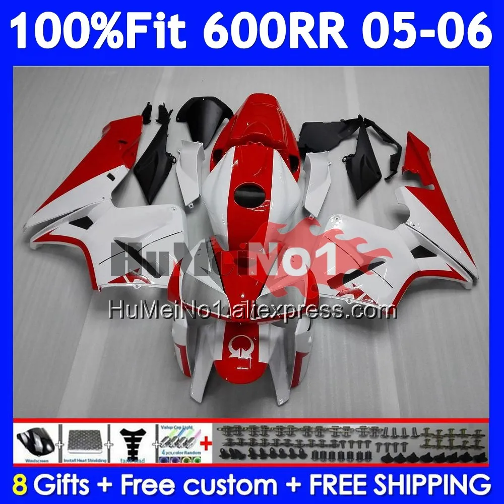 Injection For HONDA CBR 600RR 600F5 600CC CBR600RR PRAMAC red 41No.18 CBR600F5 CBR 600 CBR600 CC RR F5 2005 2006 05 06 Fairing